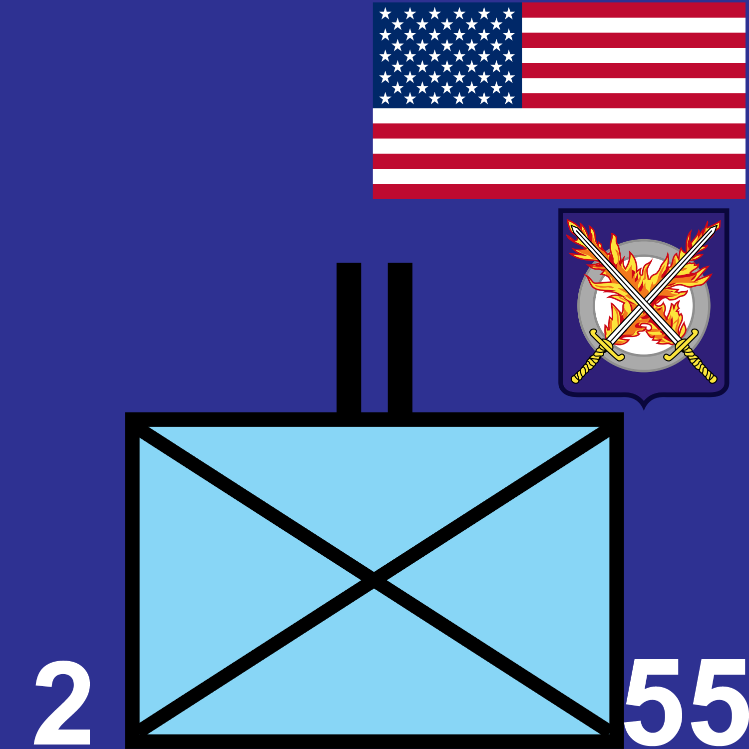2nd Battalion, 55th Infantry marker